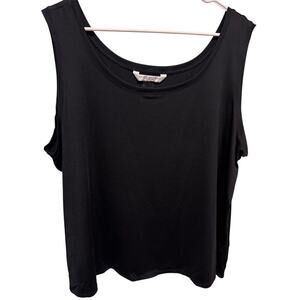 Peter Nygard Women's Black Sleeveless Tank Top Plus Size 3X